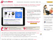 Tablet Screenshot of prestostore.com